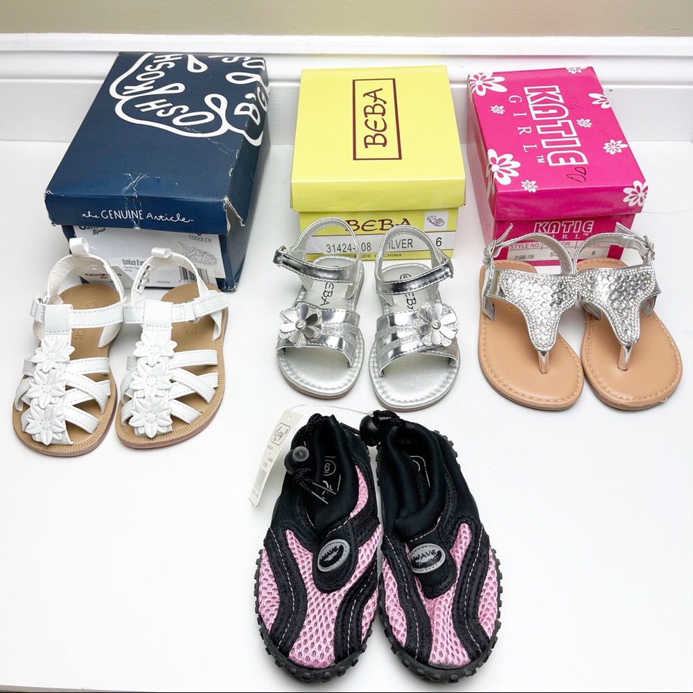 Toddler size 6 spring/summer shoe lot - ALL NWT!